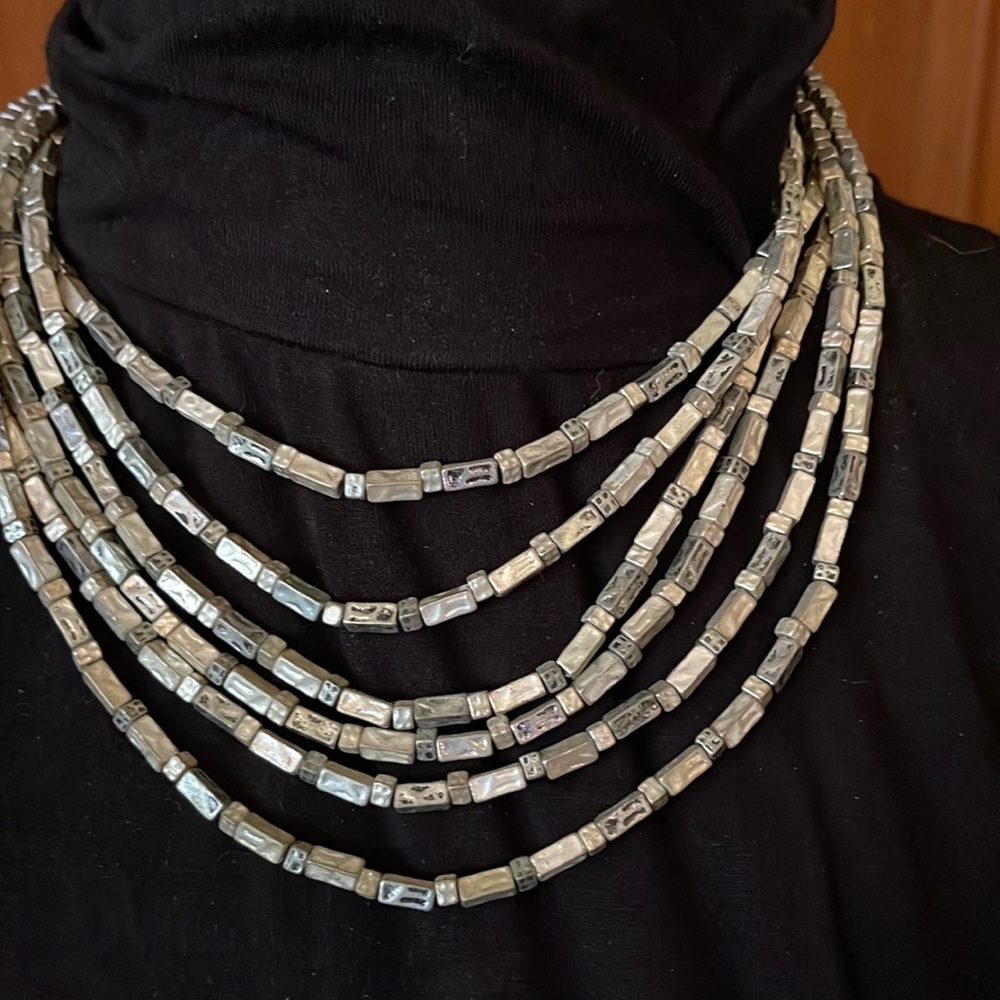 Chicos costume jewelry silver necklace